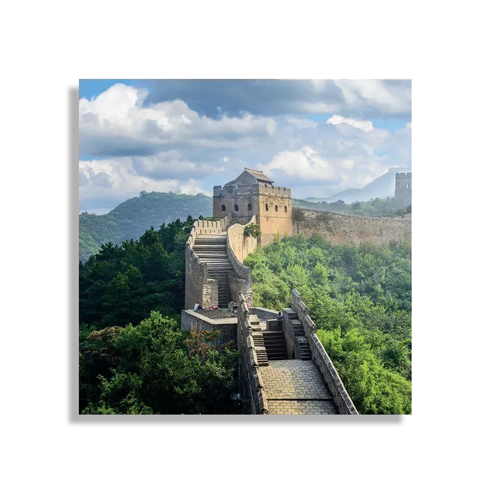Schilderij De Chinese muur 2 Vierkant Template D Vierkant Natuur 51 1
