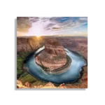 Schilderij Horseshoe bend Vierkant Template D Vierkant Natuur 56 1