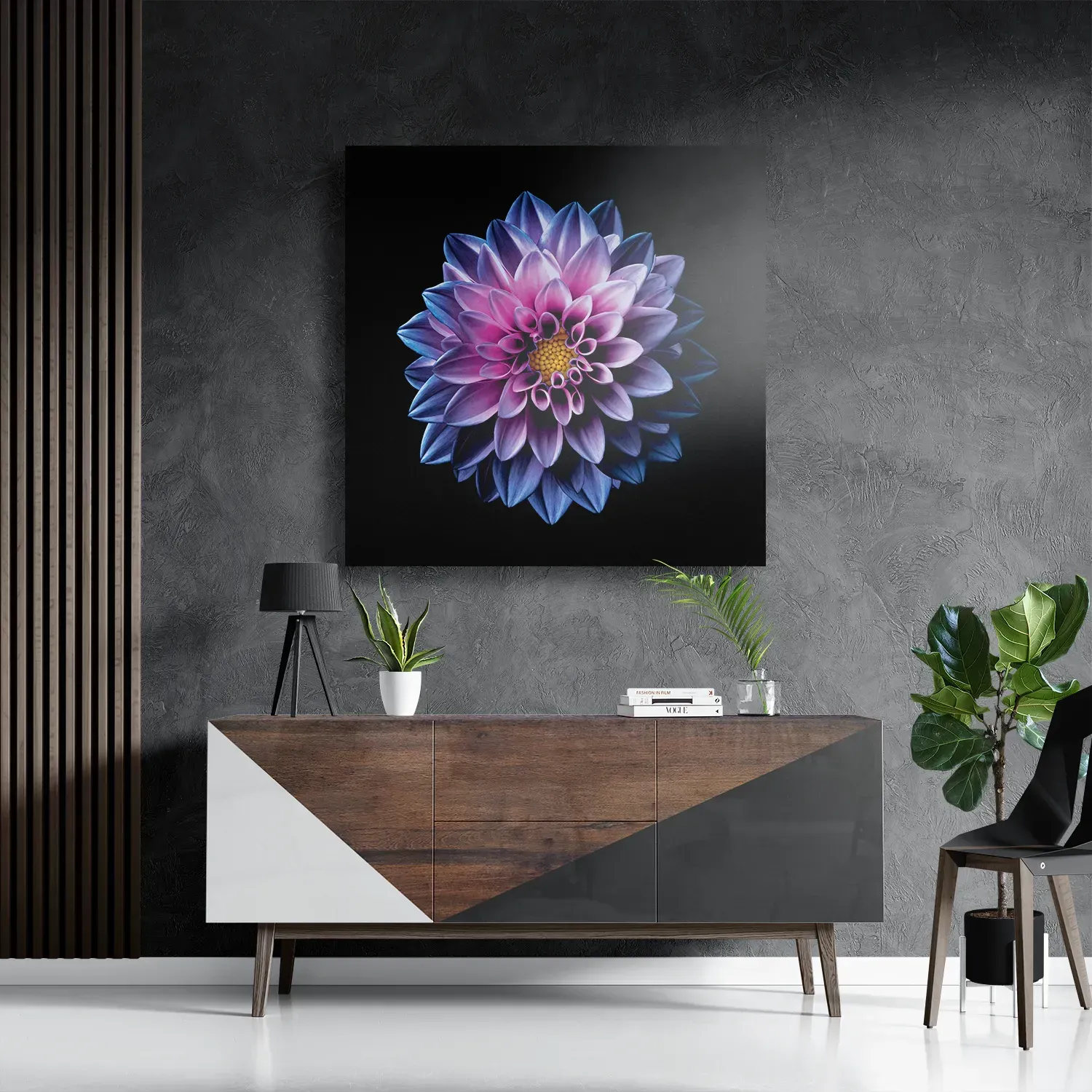 Schilderij Paarse Dahlia Vierkant Template D Vierkant Natuur 67 3