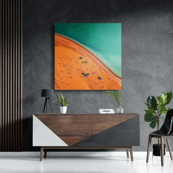 Schilderij Kleurrijke woestijn Vierkant Template D Vierkant Natuur 79 3