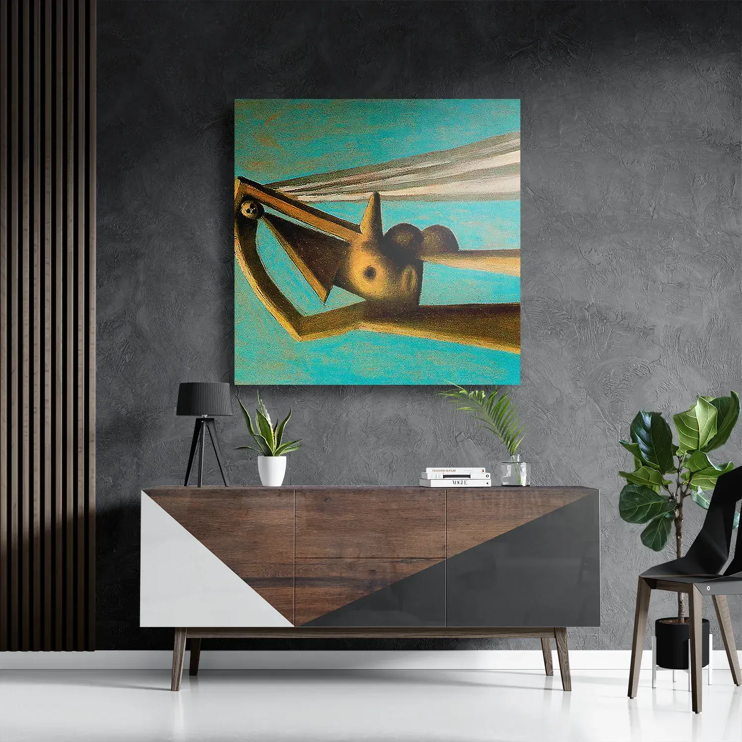 Schilderij Picasso Badgast met strandbal 1929 Vierkant Template D Vierkant Om 11 3