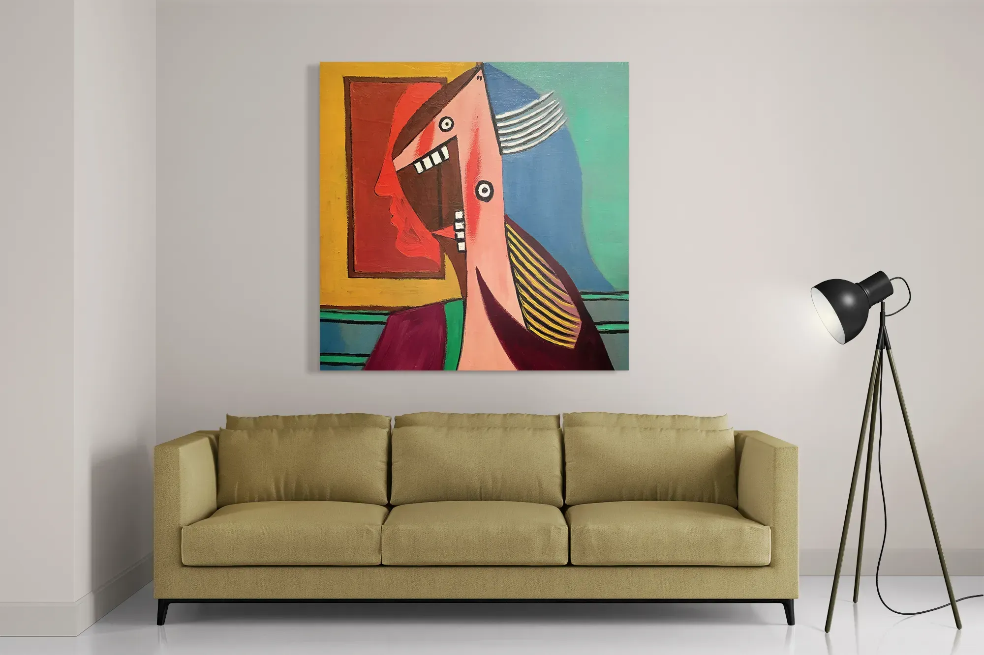 Schilderij Picasso De Vrouw 1929 Vierkant Template D Vierkant Om 13 2