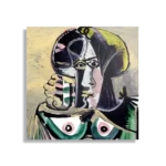 Schilderij Picasso Portret van een vrouw 1971 Vierkant Template D Vierkant Om 15 1