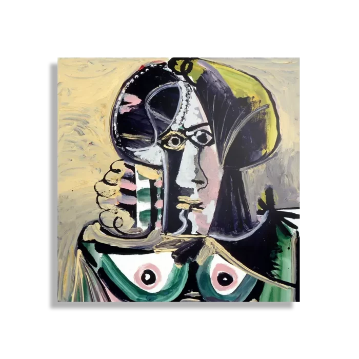 Schilderij Picasso Portret van een vrouw 1971 Vierkant Template D Vierkant Om 15 1