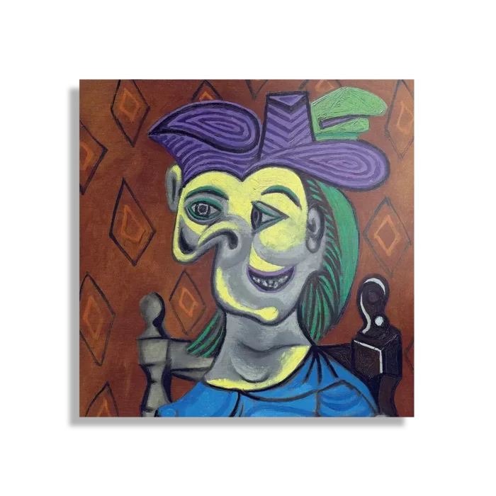 Schilderij Picasso Femme Assise 1939 Vierkant Template D Vierkant Om 18 1