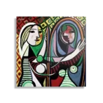 Schilderij Picasso Meisje voor een spiegel 1932 Vierkant Template D Vierkant Om 19 1