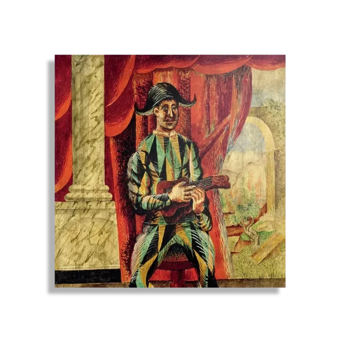 Schilderij Picasso Harlekijn met een gitaar 1918 Vierkant Template D Vierkant Om 23 1