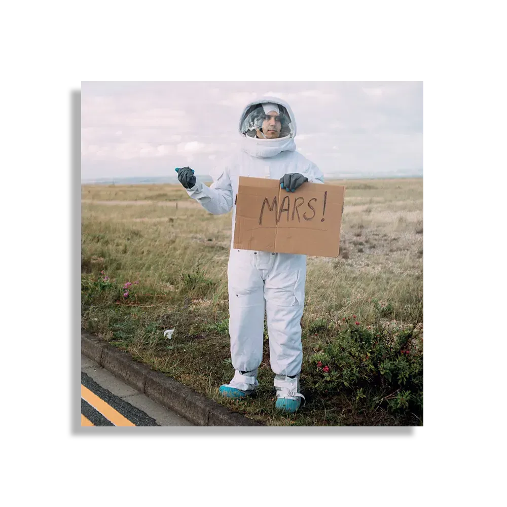 Schilderij Onderweg Naar Mars Vierkant Template D Vierkant Ruimtevaart 1 1