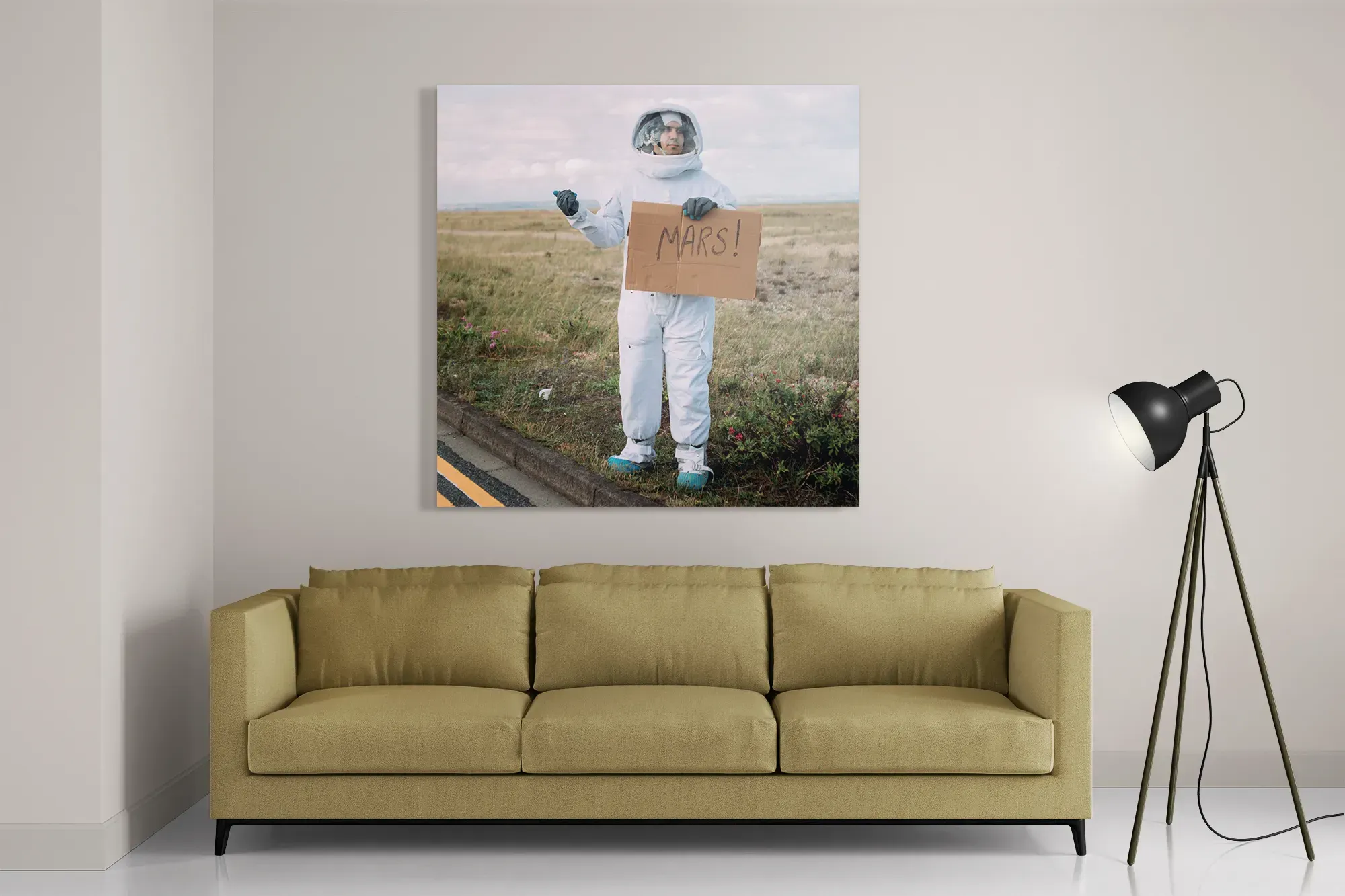 Schilderij Onderweg Naar Mars Vierkant Template D Vierkant Ruimtevaart 1 2