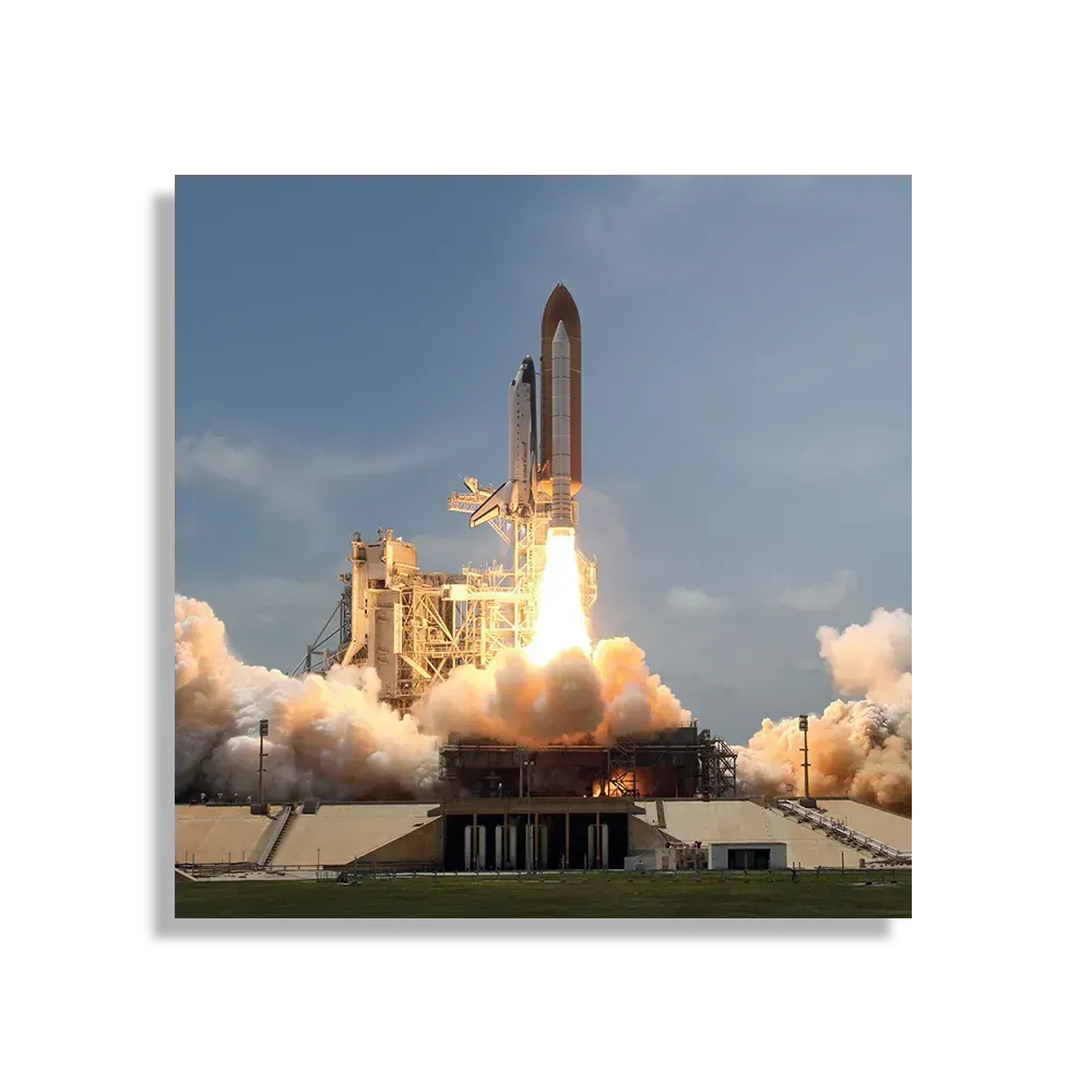 Schilderij Ready for takeoff Vierkant Template D Vierkant Ruimtevaart 3 1