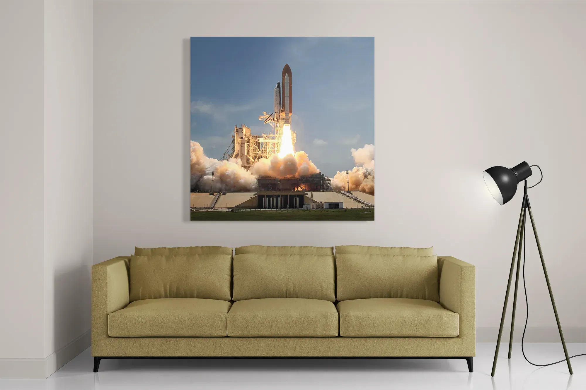 Schilderij Ready for takeoff Vierkant Template D Vierkant Ruimtevaart 3 2