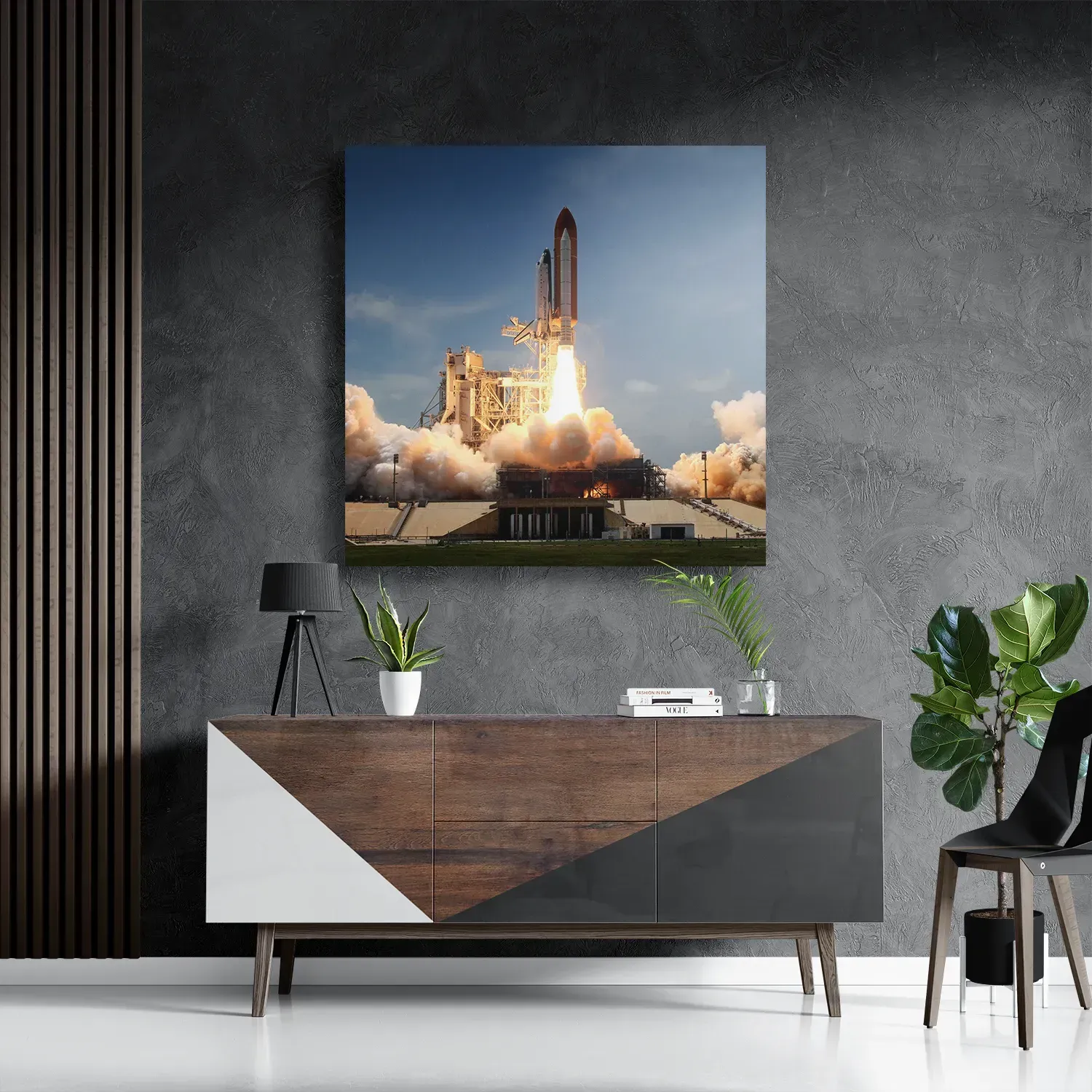 Schilderij Ready for takeoff Vierkant Template D Vierkant Ruimtevaart 3 3
