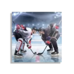 Schilderij Ijshockey Battle Vierkant Template D Vierkant Sport 13 1