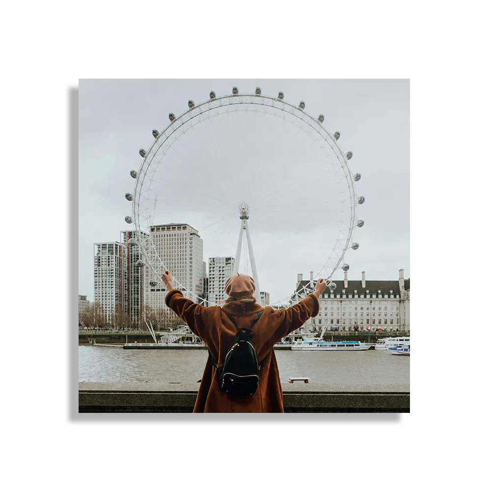 Schilderij London Eye Vierkant Template D Vierkant Steden 14 1