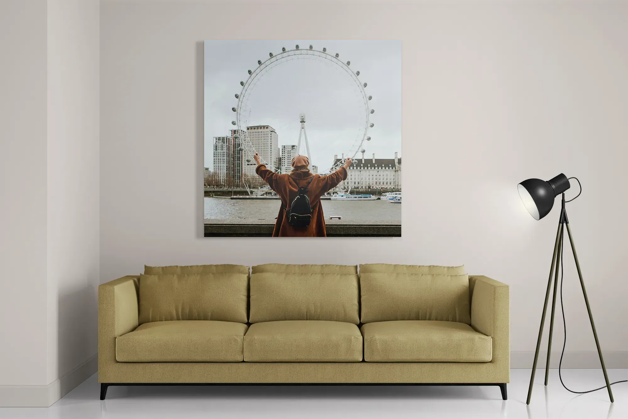 Schilderij London Eye Vierkant Template D Vierkant Steden 14 2