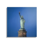Schilderij Vrijheidsbeeld New York Donker 01 Vierkant Template D Vierkant Steden 18 1