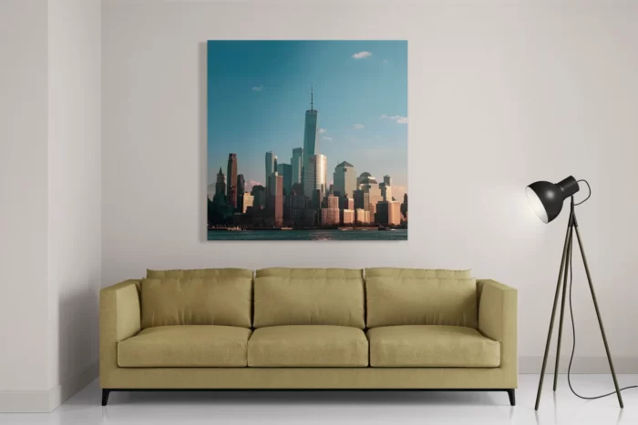 Schilderij New York Gebouwen Skyline Vierkant Template D Vierkant Steden 36 2