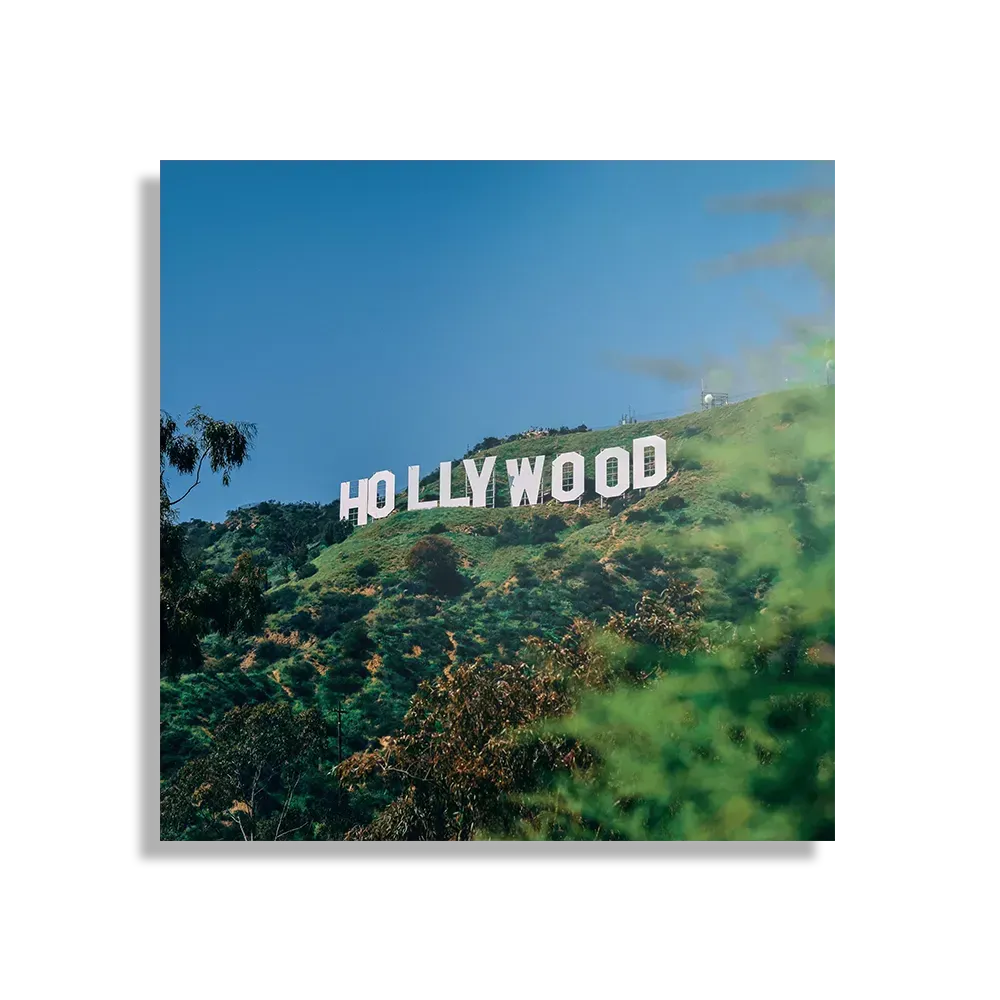 Schilderij Hollywood Letters Vierkant Template D Vierkant Steden 40 1