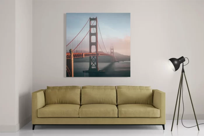 Schilderij Golden Gate Bridge San Francisco Vierkant Template D Vierkant Steden 49 2