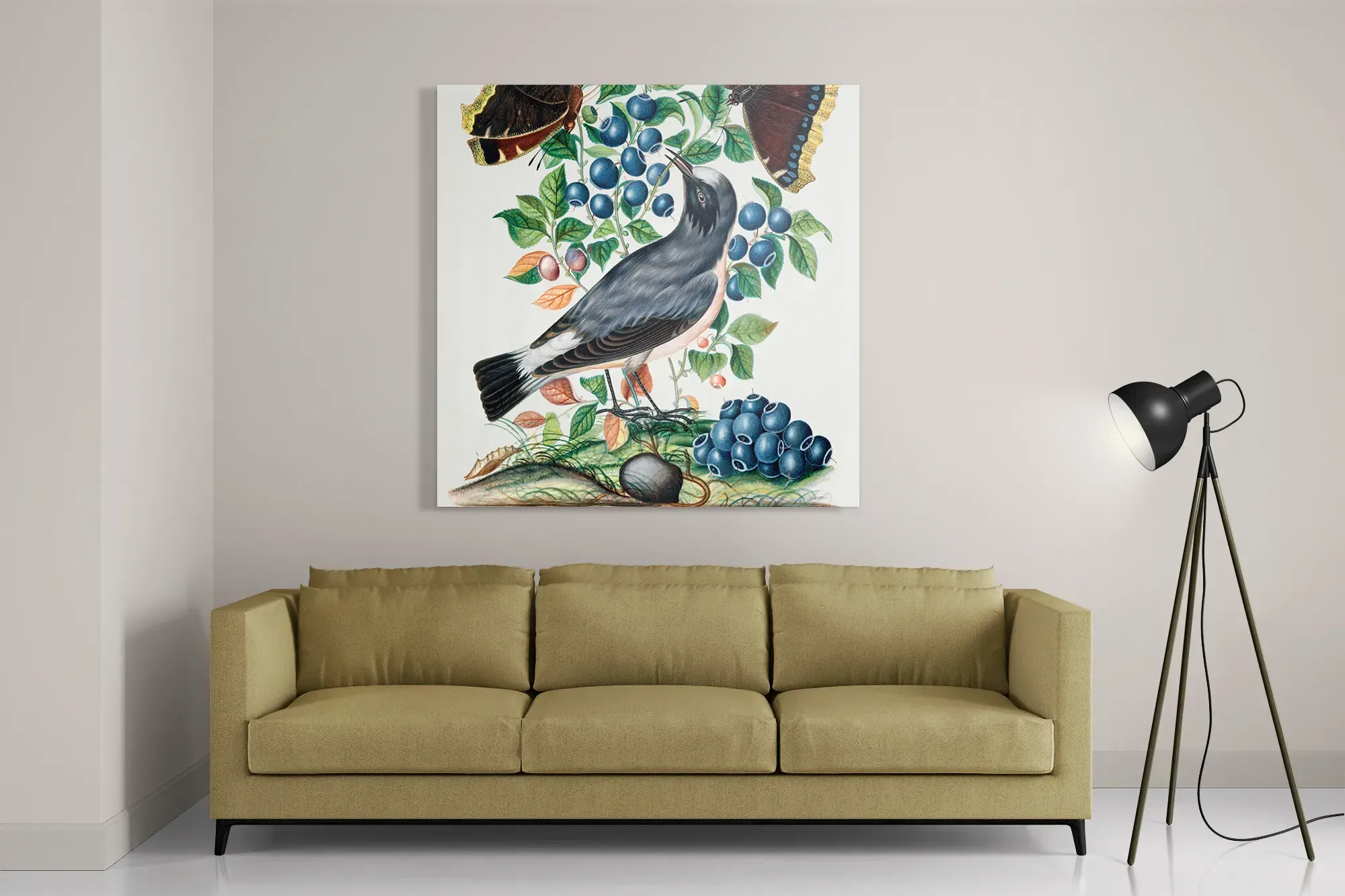 Template_D_Vierkant_Vintage_6-2 Schilderij Prent Natuur Vogel en Bloemen 06 Vierkant Template D Vierkant Vintage 6 2